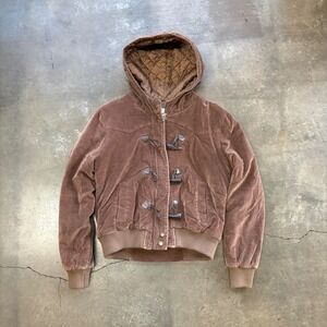 Rare Y2K Aeropostale Corduroy Toggle Jacket Fairycore McBling Womens L